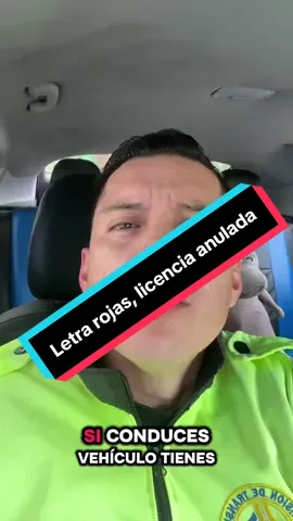 Licencia anulada. -Letras rojas. -multa por licencia anulada #ecuador🇪🇨 #licenciadeconducir #tokyO_ec 