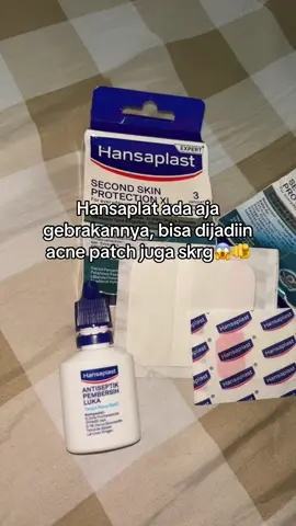 Ini si bukan acne patch lagi, tapi ACNE PATCH🤩🤩 @Hansaplast Indonesia mana murah bgttt lagii cuman 3ribuan/pacth‼️ #Hansaplast #Secondskin #healfasterlikesecondskin #tenangbawahansaplast #Acnepatch 