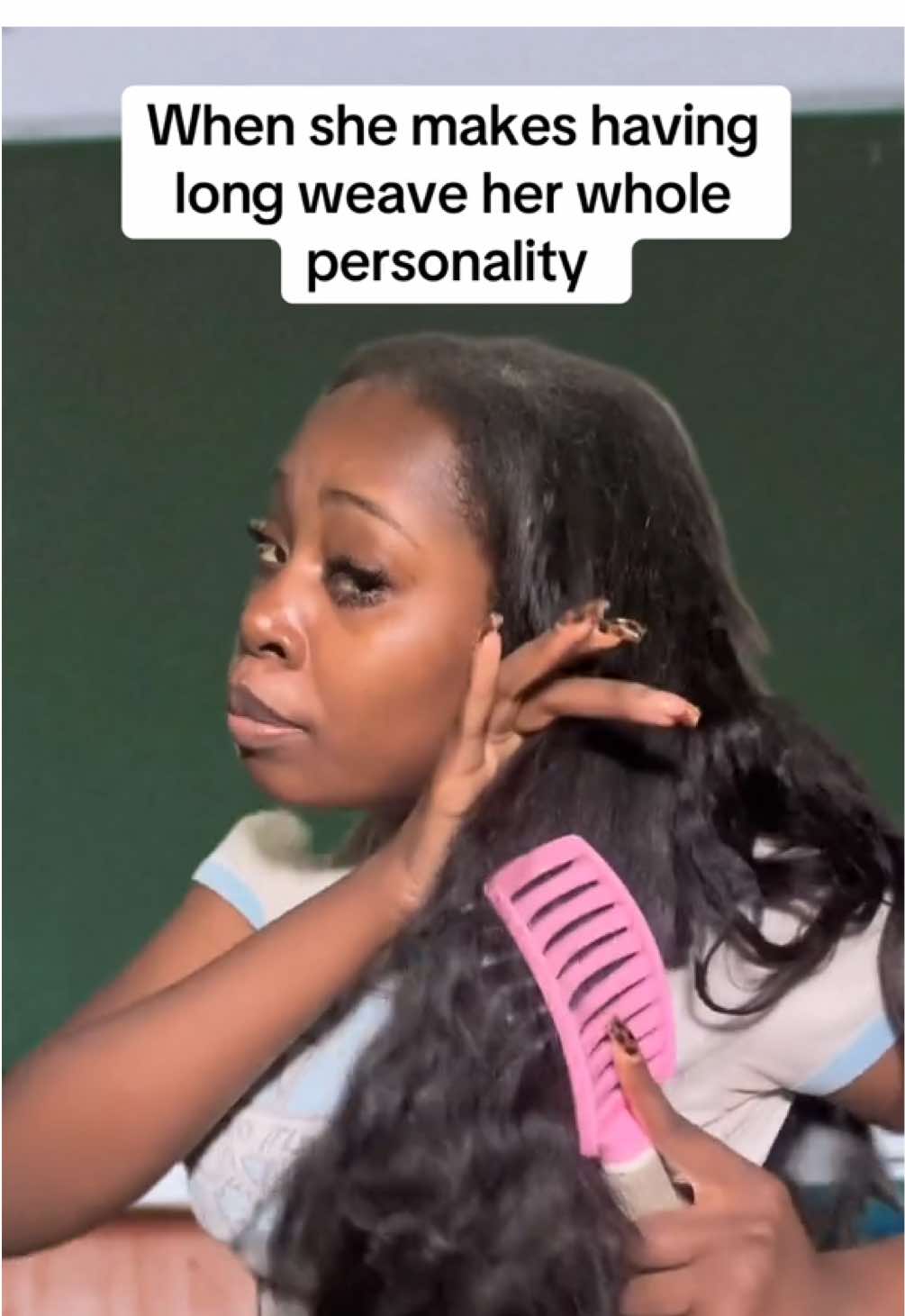 Like okay we get it you got inches 😂😂 #bundles #longhair #sewin