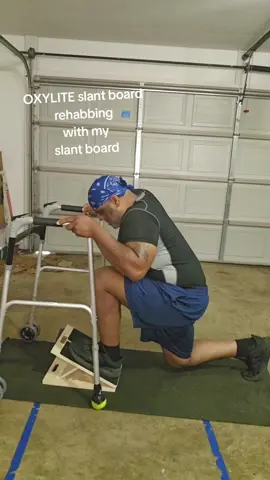 #Oxyliteslatboard #portableslantboard #rehabbing #totalrightkneereplacement #recovery 