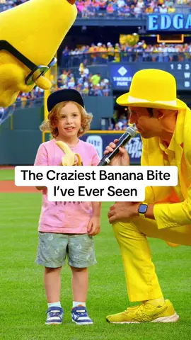 Wow! One of the greatest first peels and bites in Banana Ball history…well done Henry!