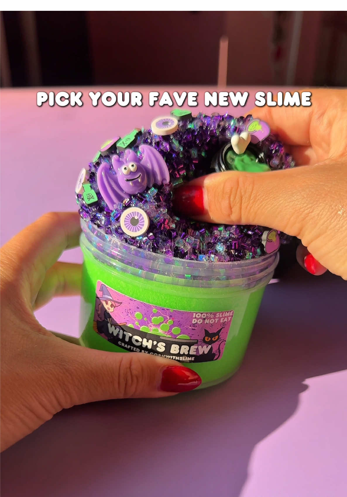 New Halloween Slime Drop this Friday 9/26 at @ 4pm PT on CornWithSlime.com 🎃 Which new slime is your favorite? #cornwithslime #slime #satisfyingvideo 