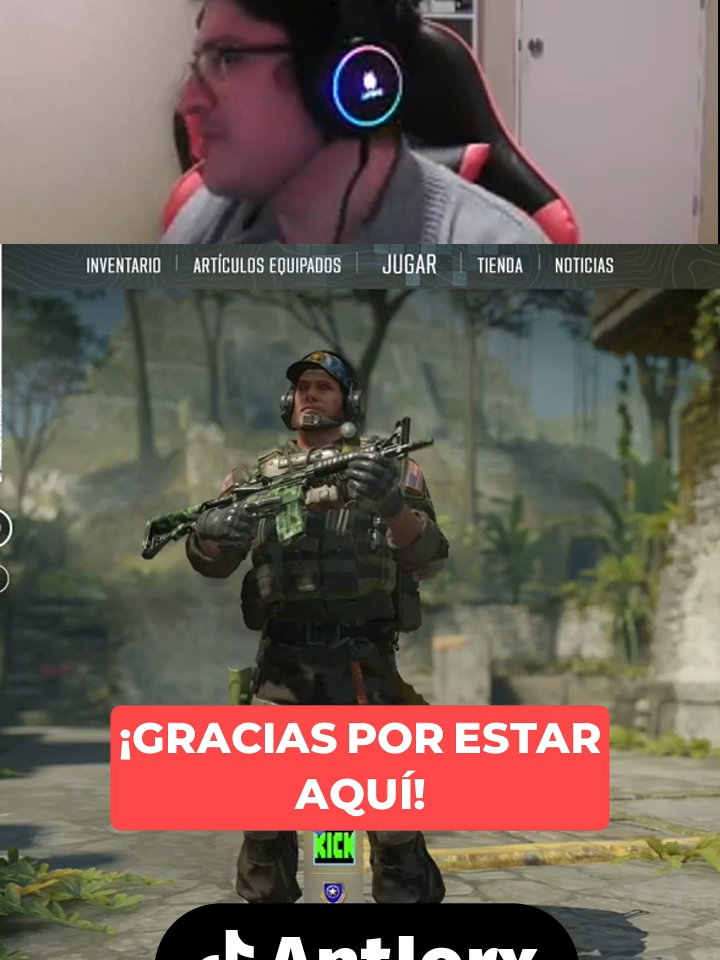 Gracias por el todo el apoyo amigo, seguiremos adelante esto lo hago por ustedes. #apoyo #gracias #kick #antjorx
