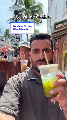 First reaction taste test of the newest coffee shop in Miami Beach, @sunshinecoffee ☀️ Full review of Sunshine Coffee Miami coming soon 👀☕️🍵 #sunshinecoffee #miami #miamibeach #coffeetastetest #mreats305 