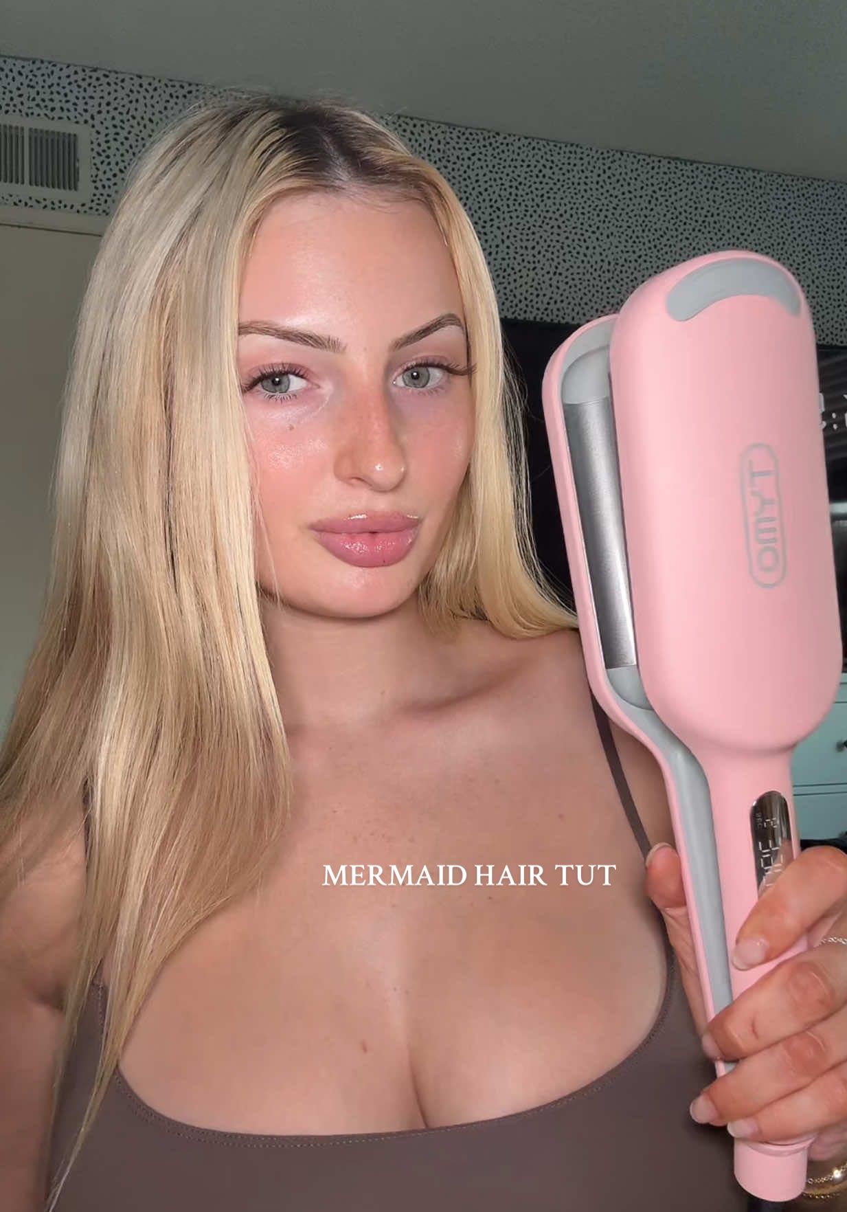 I said 🧜🏼‍♀️🌊🐚 @TYMO BEAUTY US #mermaidhair #tymobeauty #wavyhair #crimper #hairtutorial 