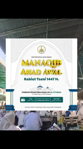 Manaqib Ahad Awal Rabiul Tsani 1447 H❤💛💚 MasyaAllah... Kalau memang kamu ditakdirkan untuk dapat hadir di majelis, itu berarti secara tidak langsung kamu telah memenuhi undangan dari shohibul majelis..  #alkhidmahindonesia #breetd🤘🇬🇳 #alkhidmah #alkhidmahkedinding #alkhidmahsurabaya 