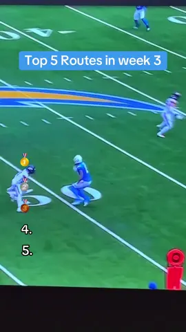 🔥Top 5 Routes of Week 3🏈#widereceiver #nflfootball #routerunning #nflfyp #nflhighlights 