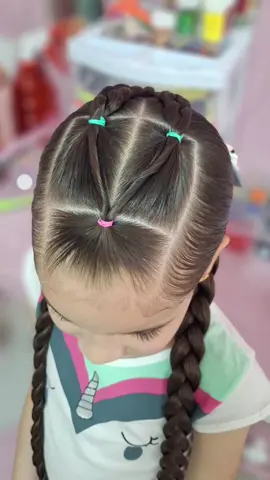 Aquele penteado fofo e super fácil de fazer 🩷 Já salva e reproduz 🥰 . . . #penteadoinfantil #penteado #peinados #penteadosfaceis #hairstyle 