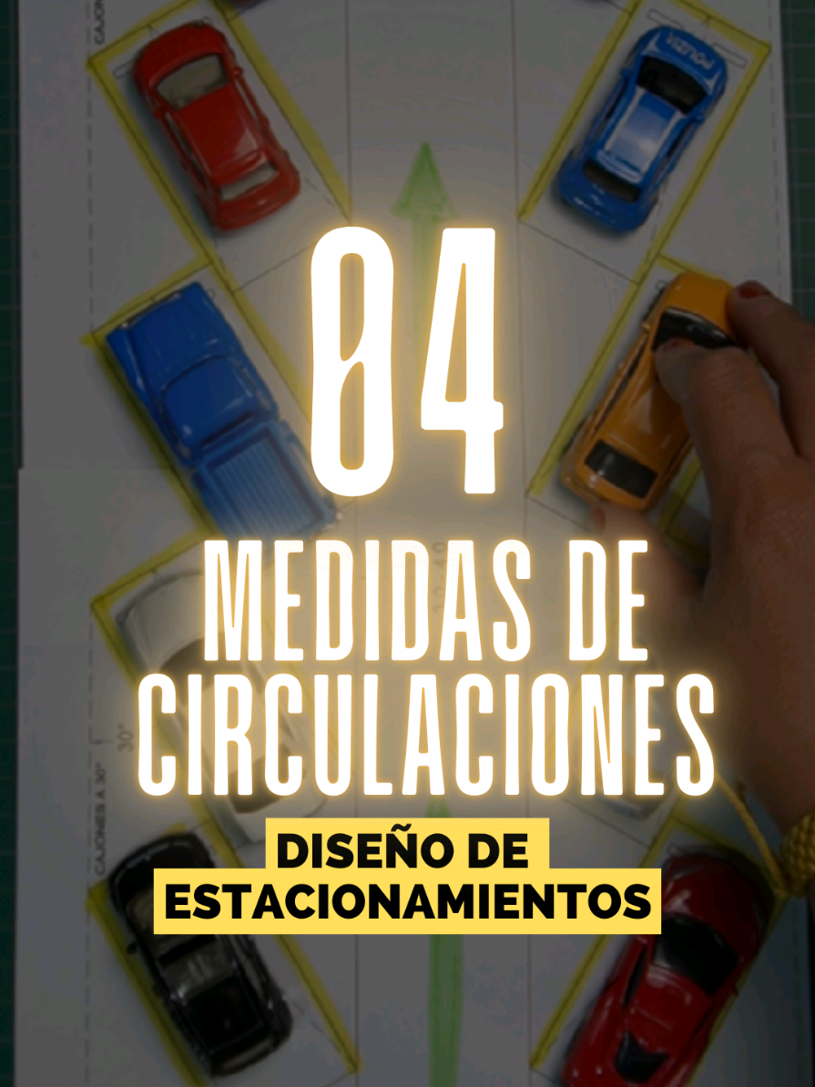 Medidas de circulaciones ↔️🚗 | Clase 04 Diseño de Estacionamientos para Arquitectos En esta cuarta clase 📚 revisamos las medidas de las circulaciones en estacionamientos, un tema clave para que el flujo de autos sea seguro y eficiente. 🚙 Te muestro algunos rangos de anchos de vialidad según el tipo de acomodo: desde los clásicos a 90°, hasta inclinados de 30°, 45° y 60°, e incluso el estacionamiento en cordón. 📏 También te comparto algunos tips prácticos ✨ y la recomendación de siempre: no olvidar revisar la normativa local 📑. En un próximo video te explicaré con más detalle qué manuales puedes consultar para afinar la información. Este contenido está pensado para #EstudiantesDeArquitectura y profesionales que quieren fortalecer su #DiseñoArquitectónico, porque las #CirculacionesVehiculares son un punto fundamental en el diseño de #Estacionamientos dentro de tus #ProyectosArquitectónicos. 🚗📐