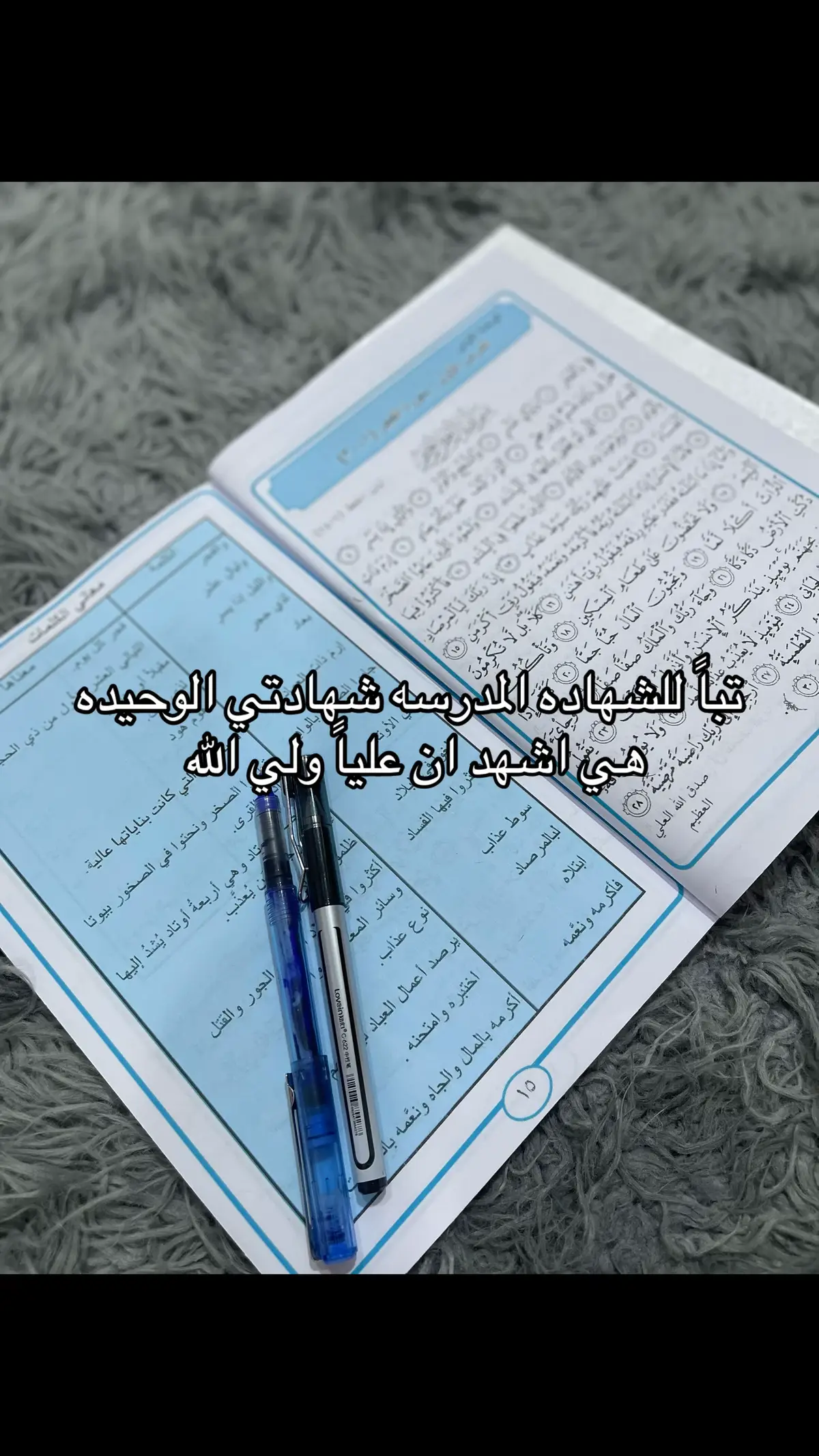 تباً للشهاده المدرسه شهادتي الوحيده هي اشهد ان علياً ولي الله  #الشعب_الصيني_ماله_حل😂😂  #تخمطين_اعتبرج_فانزه_الي💆🏻‍♀️ 