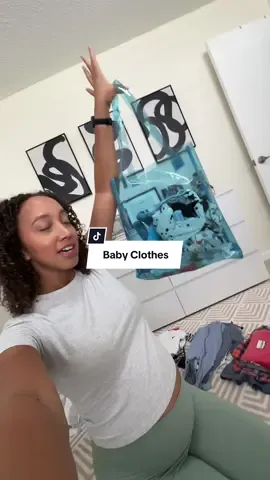 Tearing up as I wash & fold these baby clothes for my unborn son 🥹🤍 #babyclotheshaul #babyboyclothes #babyregistry #FTM #momtok
