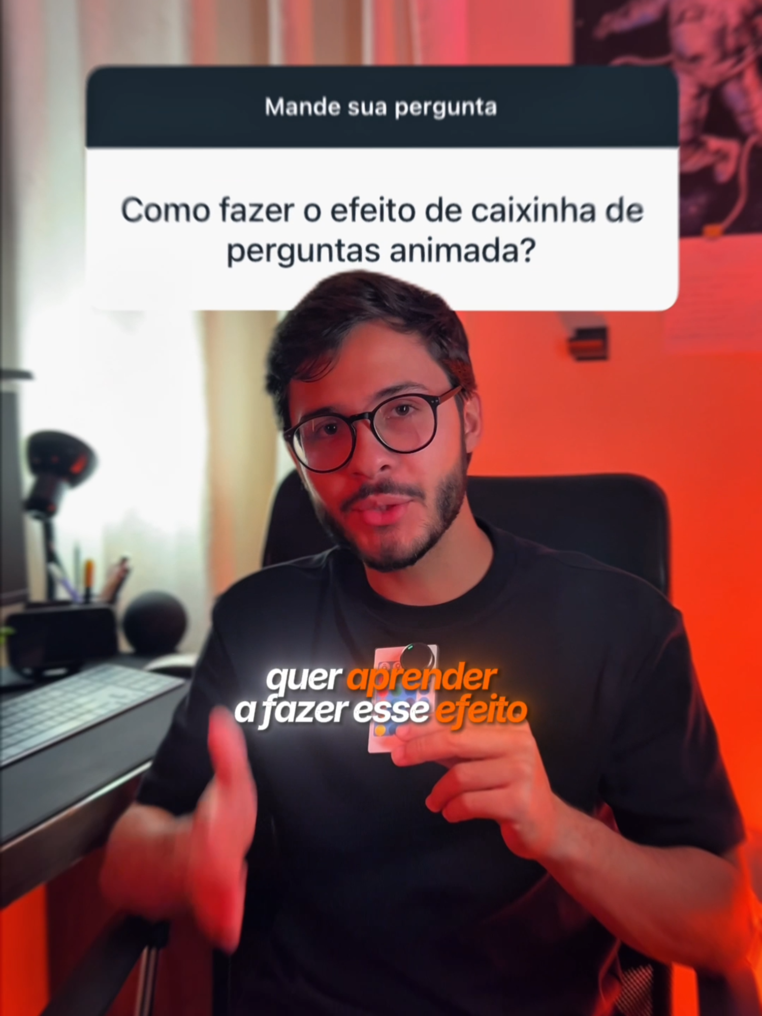 Episódio 2 - Como animar a caixinha de perguntas Para não perder mais nenhum episódio da série 30 dias, 30 efeitos para deixar a concorrência no chinelo, já corre aí para me seguir! ⚡️ #capcut #marketing #criadordeconteudo