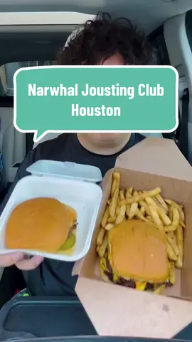 How GOOD is This Burget? Trying Narwhal Jousting Club in Houston for a Food Review! How does it taste? #houston #foodcritic #fastfood #foodreview #mukbang 