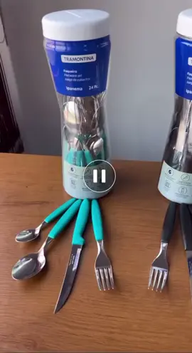 jogo de talheres da Tramontina com 24 peças 🤩 comente EU QUERO que envio o link 🔗  #promoção 