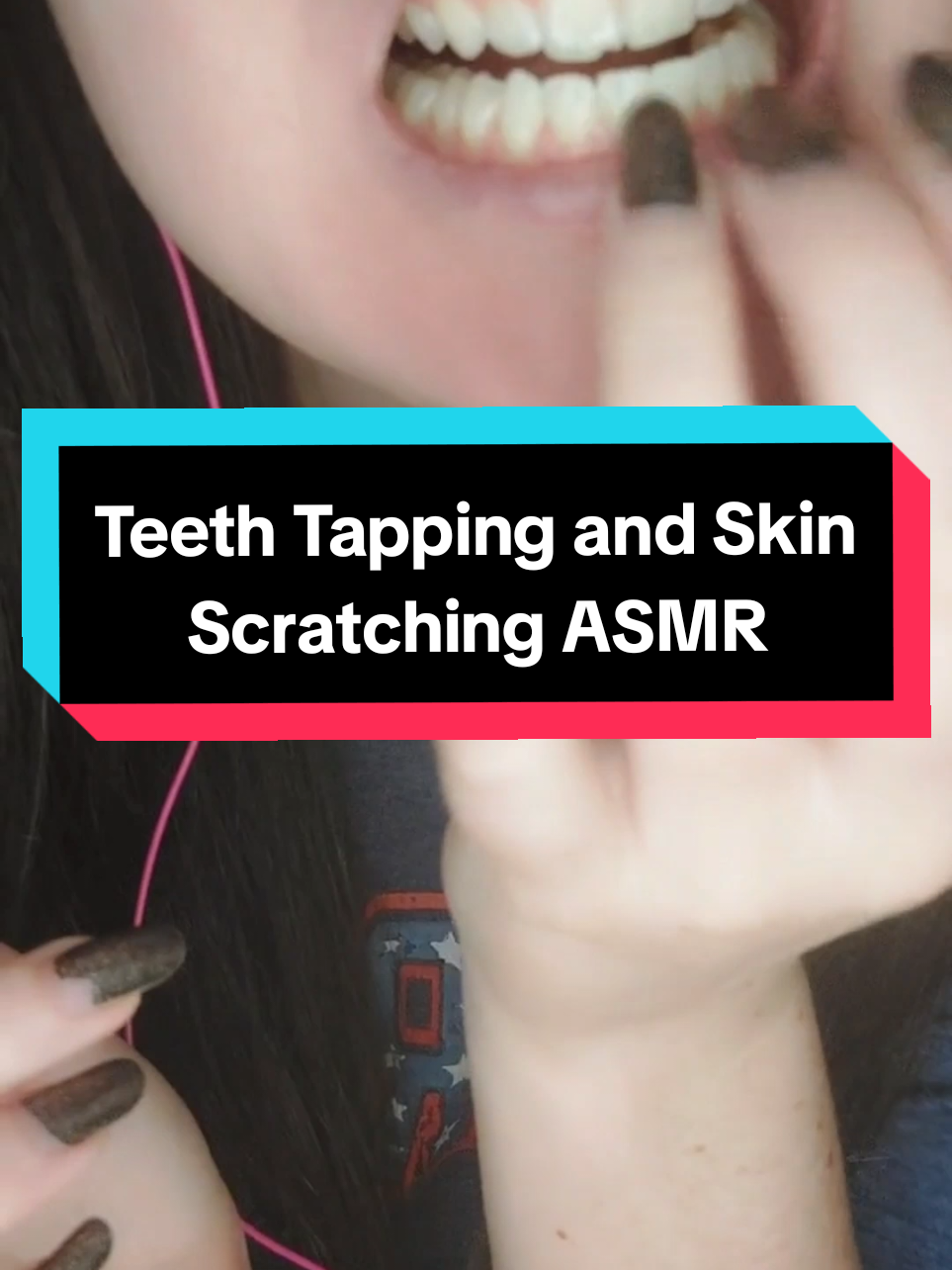 Replying to @pjyktrq Teeth Tapping and Skin Scratching ASMR 💤 Use headphones for best experience 🎧 💤 #teethtappingasmr #teethasmr #tappingasmr #skinscratchingasmr #scratchingasmr 