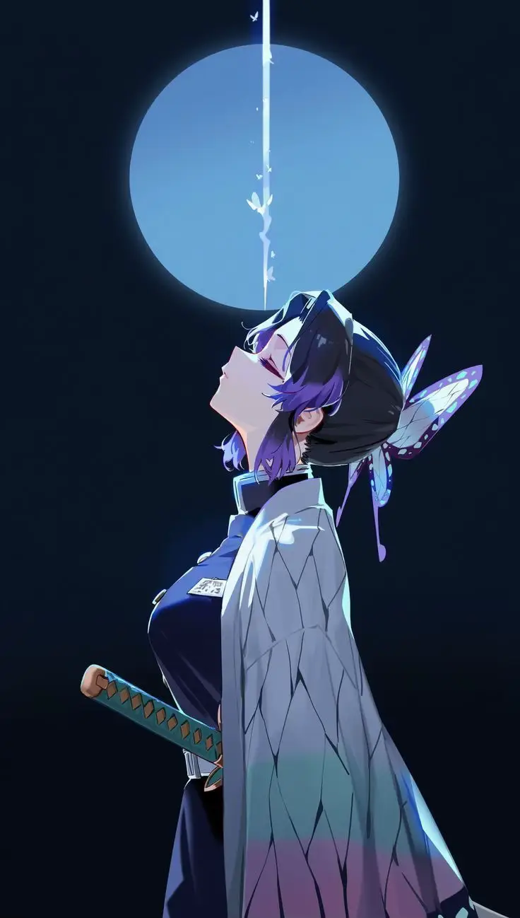 Shinobu Kocho the insect Hashira #fyp #wallpaper #anime #demonslayer #4k 