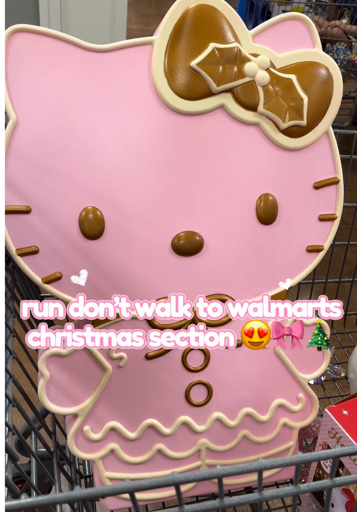 pink hello kitty christmas this year 😍🎀🎄@Walmart #hellokitty #pinkchristmas #hellokittyfinds #walmartfinds #christmasdecor 