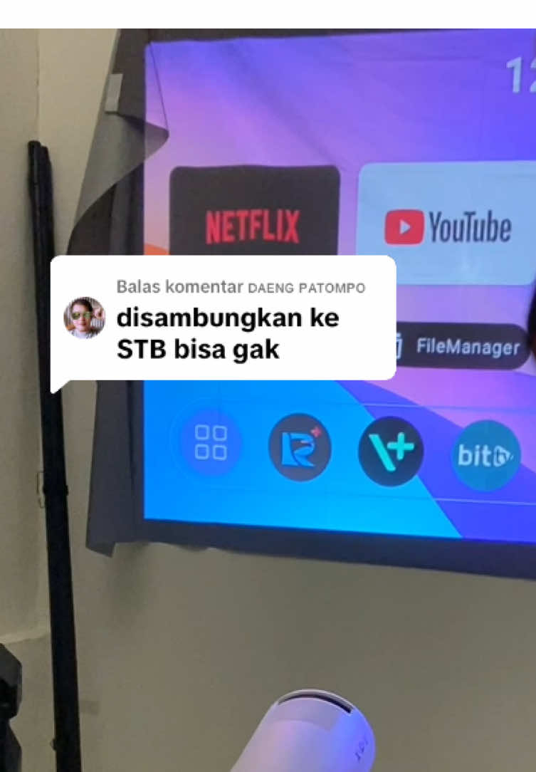 Membalas @ᴅᴀᴇɴɢ ᴘᴀᴛᴏᴍᴘᴏ Cara sambung proyektor xgody ke STB TV DIGITAL gampang banget bisa nonton timnas pake proyektor deh #smartproyektor #proyektorandroid #proyektormurah #proyektormini 
