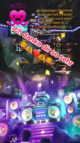 🎣 Angelsee Maschen 🎣, danke für dieses wunderbare Geschenk, das du mir in meinem LIVE gesendet hast! Daran werde ich immer gerne zurückdenken.@🎣 Angelsee Maschen 🎣 #tiktoklive #livehighlights #livegift #workhardplayharder #arbeitevielspielenochmehr 
