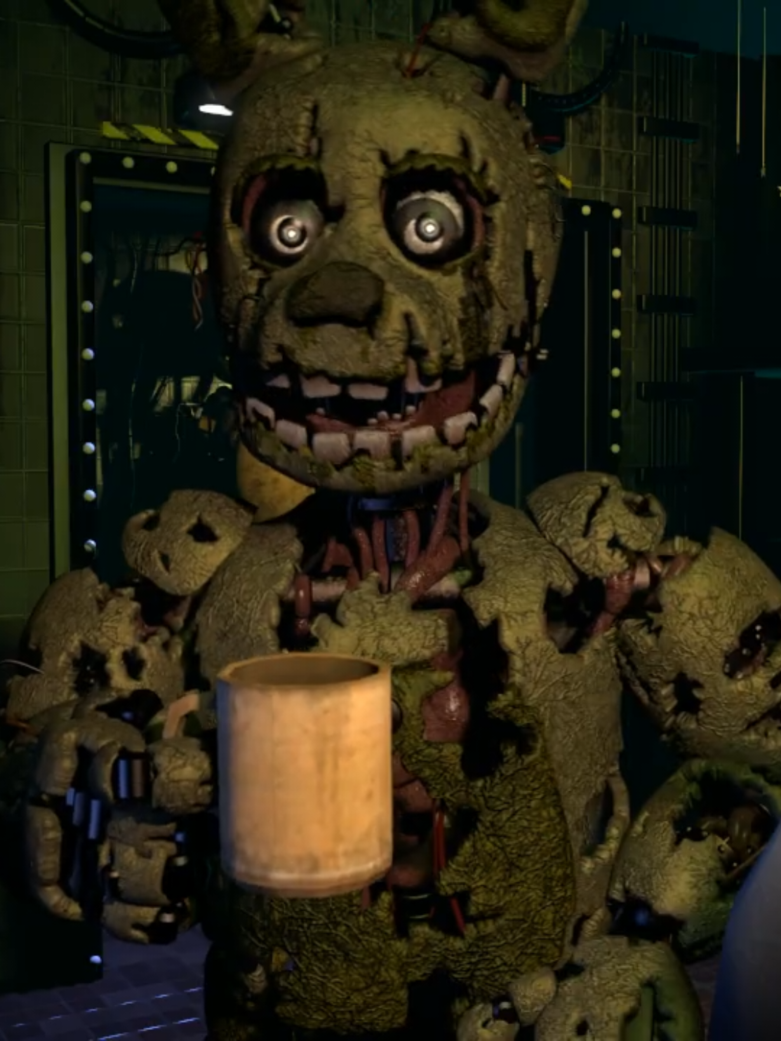 SPRINGTRAP TOMA UN POCO DE CAFÉ ☕#fnaf #animacion #feed #fnaf3 #springtrap 