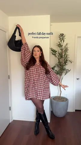 Outfit is on my ltk 🤎 #plussizeootd #plussizefallfashion #fallfashion2025 #postpartumbody #falloutfitinspo 