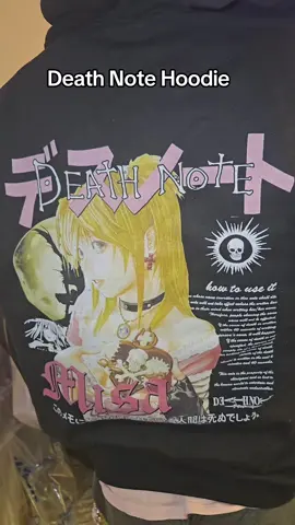 Death note hoodie #deathnote #misaamane #anime #clothing #animeclothing 