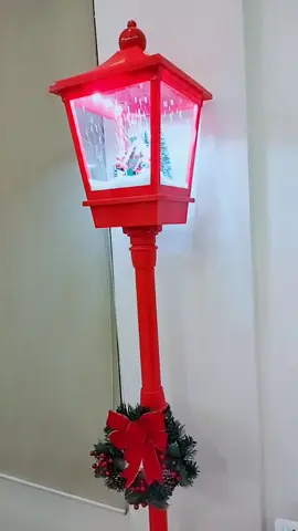 Neves Christmas Snow Post Lamp Led  lighting musical snowing Santa lantern #affiliatemarketing  #FYP  #clicktheyellowbasket  #christmas 
