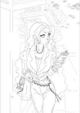 WIP of Bodega Baddie 💋✨ #fyp #digitalart #oc #fashion #viral 