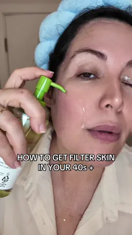 Filter skin at 47? Sign me up 🙌#matureskincare #over40skincare #beplain #cleansingoil #creatoricons 