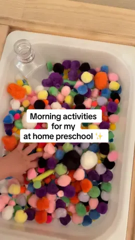 #preschool #preschoolactivities #athomepreschool #athomedaycare #sensorybin 