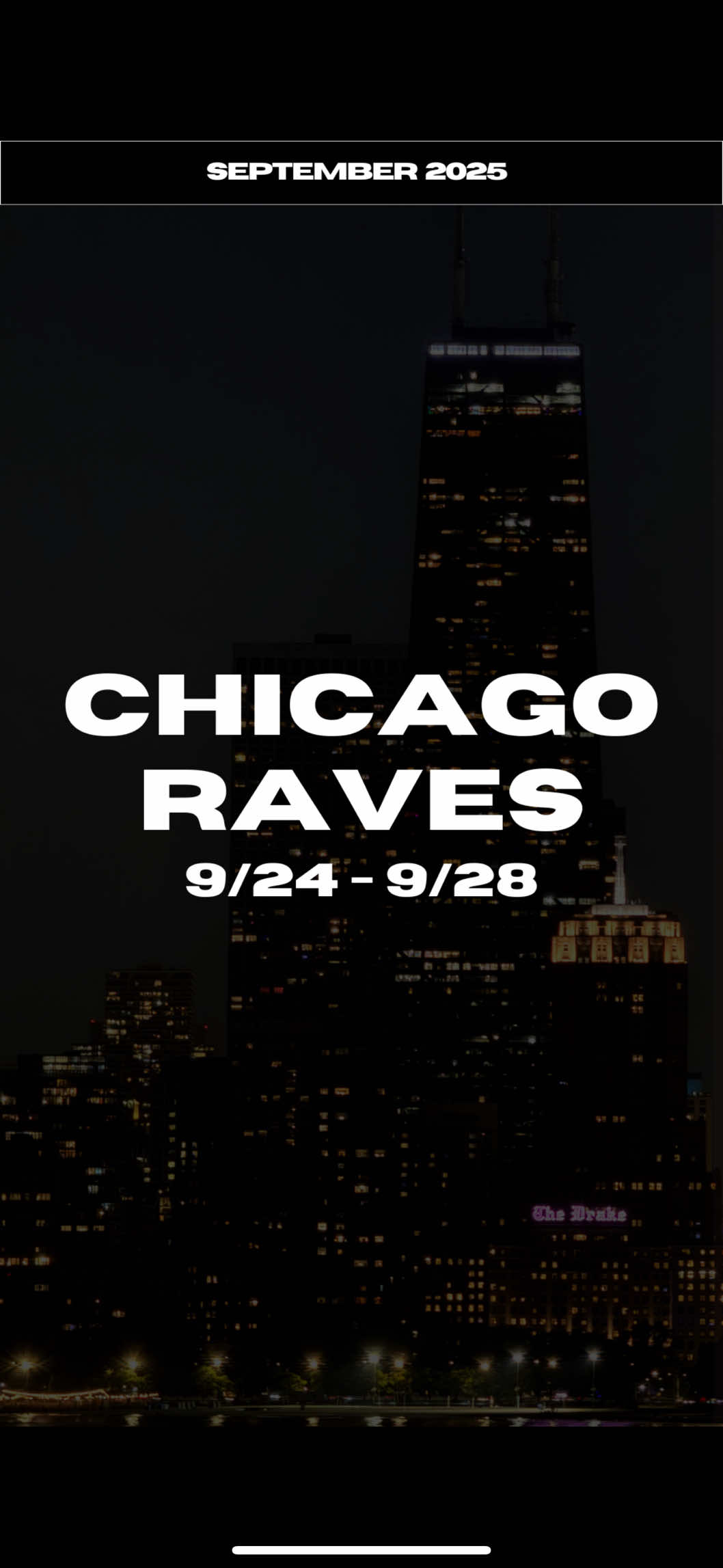 share this with someone you want to rave w/ ⤵️🍄 wednesday (9/24) 🎵 dnbnl at dave & busters / 18+ (I’ll be here) 🎵 intimate house sessions at masada / 21+ thursday (9/25) 🎵 sound test thursday at the point / 21+ 🎵 crash revival & techno & espresso presents cyberia /  21+ 🎵 vibes social club at podlasie club / 21+ 🎵 blue hawaii at smart bar / 21+ friday (9/26) 🎵 carl cox at navy pier / 18+ (starting here) 🎵 rave noir at dollop coffee / 21+ (ending up here) 🎵 tchami b2b ac slater at radius / 18+ 🎵 jauz at sound-bar / 21+ 🎵 mall grab at outset / 18+ 🎵 effin at the point / 21+ 🎵 sidney charles at spybar / 21+ 🎵 john digweed at prysm / 21+ 🎵 bianca oblivion at smoke & mirrors / 21+ 🎵 discoteka at never have I ever / 21+ 🎵 flowers of romance at smart bar / 21+ saturday (9/27) 🎵 holy priest at ramova theatre / 18+ (I’ll be here) 🎵 sg lewis at radius / 18+ 🎵 relix events presents minimal techno / 21+ 🎵 marsh at castaways / 21+ 🎵 showtek at concord / 18+ 🎵 low steppa at prysm / 21+ 🎵 research and development at podlasie club / 21+ 🎵 artifakts at the point / 21+ 🎵 morgan page at sound-bar / 21+ 🎵 stem studios takeover at smoke & mirrors / 21+ 🎵 slut’s party at never have I ever / 21+ 🎵 slamm for area code / 21+ 🎵 airrica at spybar / 21+ 🎵 rainbow rave at jack hammer / 21+ 🎵 the blessed madonna at smart bar / 21+ sunday (9/28) 🎵 bijou at tetto rooftop / 21+ 🎵 humboldt arboreal at humboldt park / all ages 🎵 sundown sundaze at prysm / 21+ 🎵 smartbar presents queen / 21+ What shows are y’all hitting up this weekend?!  #chicagoraves #chicagoedm #houseofjandra #chicagohousemusic #chicagotechno #chicagomusicscene #thingstodochicago #chicagothingstodo #weekendinchicago #ravescene #edmcommunity   #greenscreen 