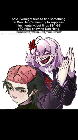 and this is only a small part… #HonkaiStarRail #мем #evernight  #caeheng #danheng 