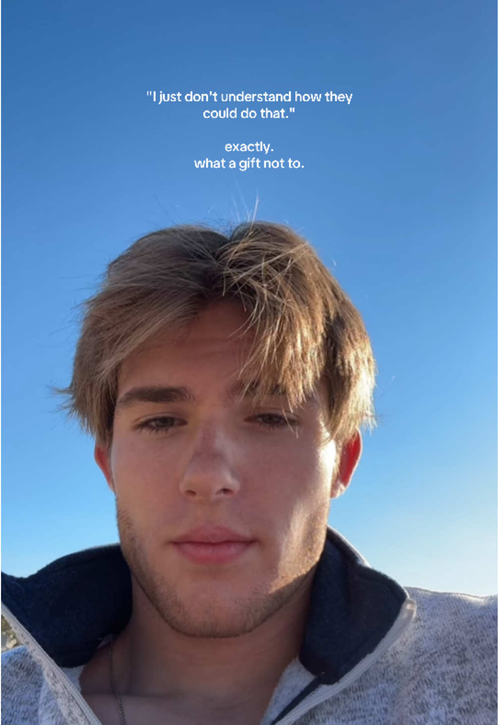 don’t try to understand the negative 