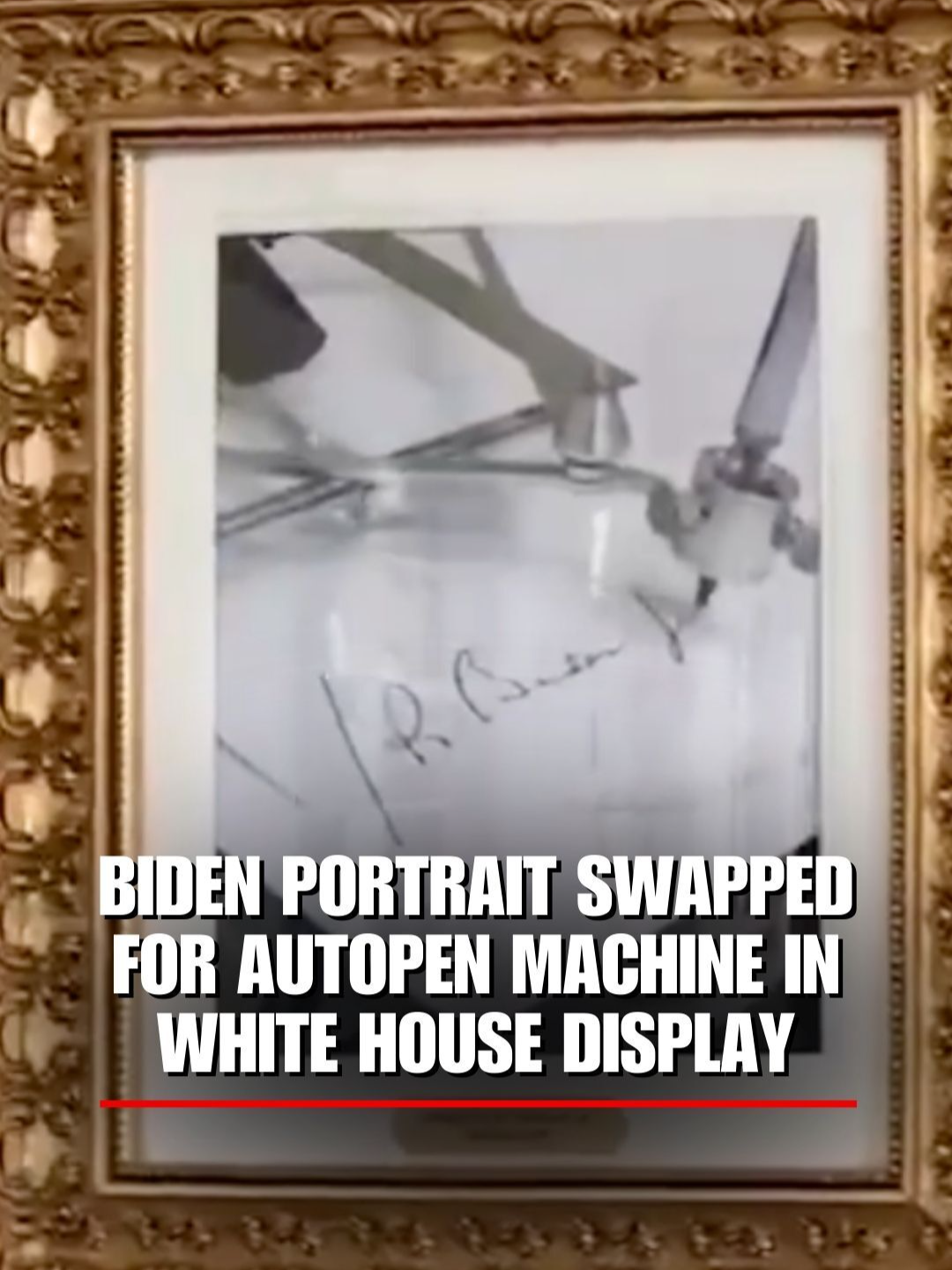 SIGN OF THE TIMES: The White House unveiled the 
