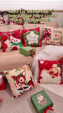 Super cute!🎄✨🌟These Christmas themed pillow covers are exactly leveling up my sofa vibes 🌟🎅 There are many styles to choose from, click the link to get your favorite set ☝️#christmaspillows #christmaspillowcovers #pillowcover #throwpillows #throwpillowcovers #pillow #sofa #sofapillow #sofapillowcover #christmashomedecor #tiktokshopblackfriday #tiktokshopcybermonday 