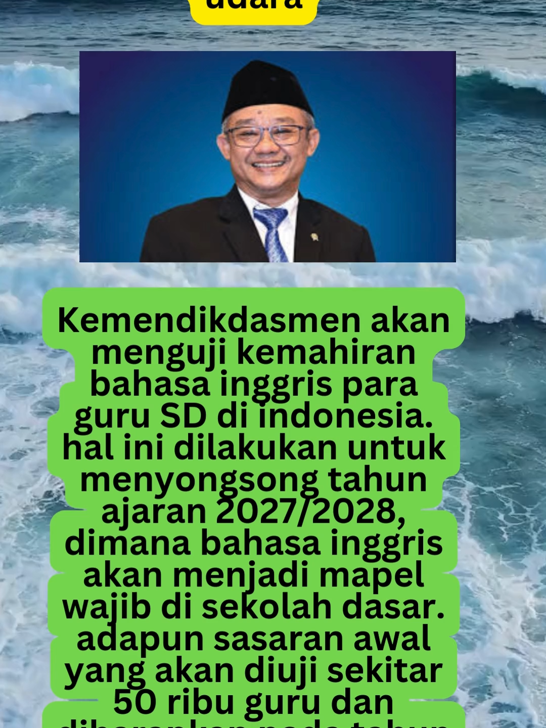 Guru SD titisan avatar harus menguasai elemen air, api, tanah & angin #guruhonorer #gurusd #menteripendidikan #bahasainggris