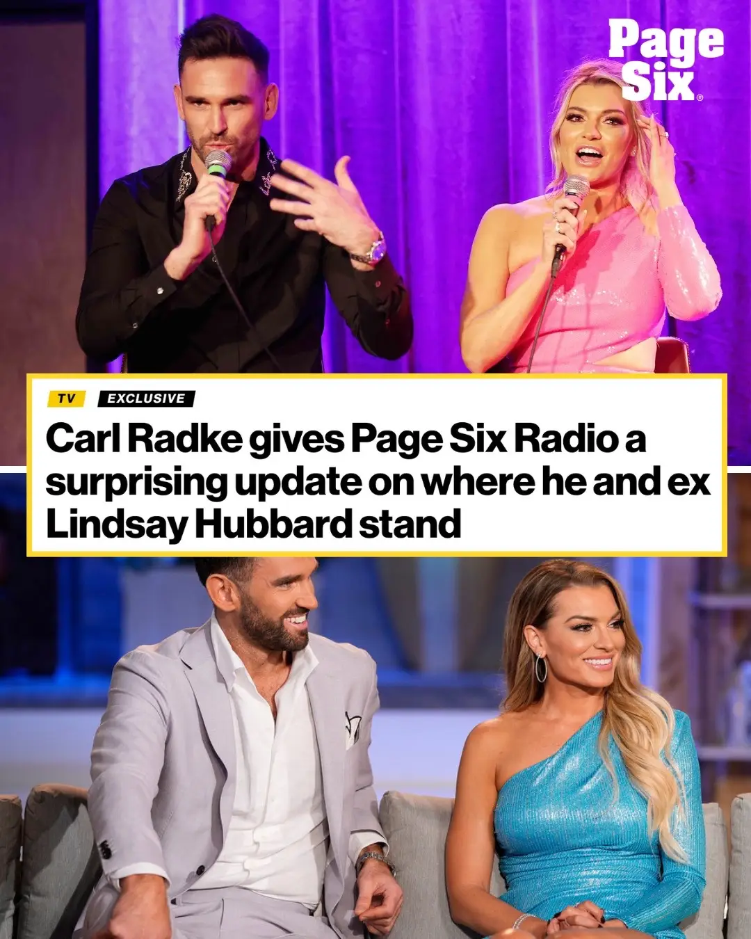 Carl Radke gave a surprisingly “sweet” update on where he stands with ex-fiancée Lindsay Hubbard. The reality TV star revealed that Hubbard supported the recent opening of his new non-alcoholic bar and café, “Soft Bar,” with several of his fellow “Summer House” castmates. During his Wednesday appearance on Page Six Radio, Radke told co-hosts Danny Murphy and Evan Real that “it felt good” to see his ex visit his bar. He said he even felt that Hubbard was “impressed” by what she saw. “When she took it in, I think she was like, ‘Wow. It’s actually here.’ So she was there, which was really sweet of her to stop by,” he shared. 📸: Charles Sykes/Bravo; Dave Allocca/StarPix; Felix Kunze/Bravo; Noam Galai/BRAVO