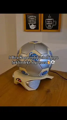 5 bira kapasiteli futbol topu şeklindeki soğutucu🍺⚽️ Via Instagram: retro.pazari.collection