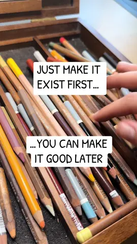 The hardest part can be just starting… get something on there! 🎨 
