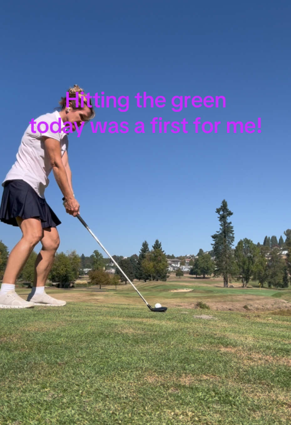 I played my first solo round today and it was actually a lot of fun! And I hit the green for the first time on my first shot! 