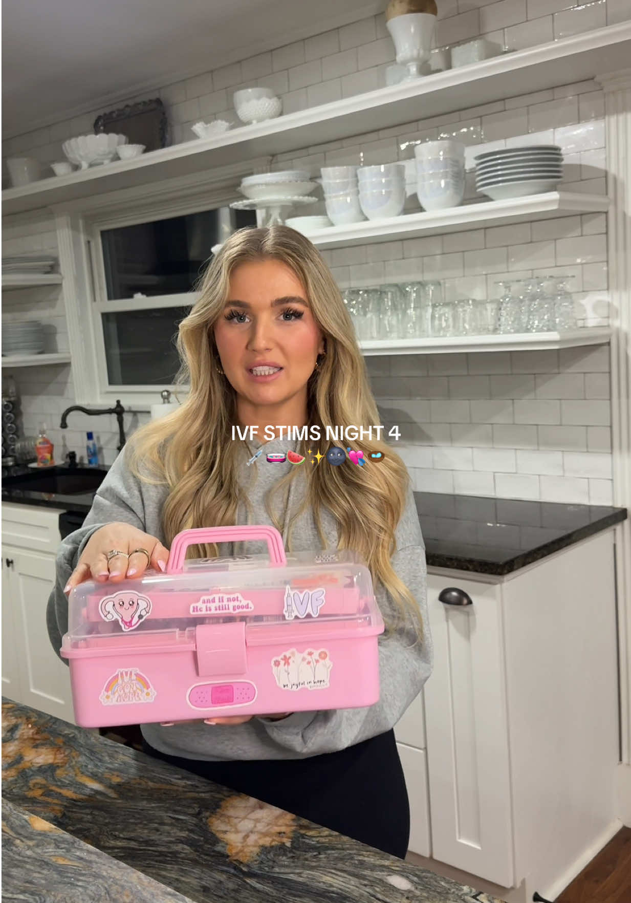 Night 4 done! So far so good! 🩷 If you did IVF at what point did you start to feel uncomfortable/have symptoms?! 🫶🏼 #ttccommunity #ivfjourney #infertility #ivf ##stims 