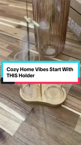 Two-In-One Incense holder and burner. 🍃 Minimalist wooden base with glass ash collector keeps incense, organized a mess free. Minimalist design for a cozy fall home vibes, meditation, and aromatherapy. Affordable, aesthetic, and functional decor. 