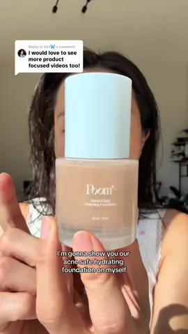Replying to @Elin🦋 showing you our acne safe foundation on me (founder) on a bad skin day✨ #founder #acnesafe #koreanmakeup #foundation @Ulta Beauty 