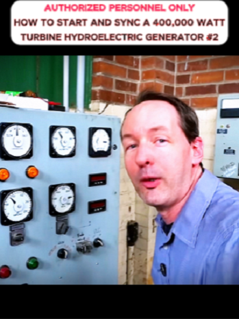Authorized Personnel Only - How to Start and Sync a 400,000 Watt Turbine Hydroelectric Generator#chrisboden #comedy #engineering #screw #hardware #rackmount #educational #skills #employment #electricity