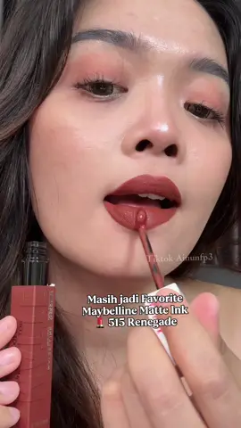 Maybelline 515 Renegade masih jadi top best seller @Maybelline Indonesia  . . . #maybelline515renegade #cumamatteinkyangbisa #wearemaybelline #maybellinesuperstay #lipstik 