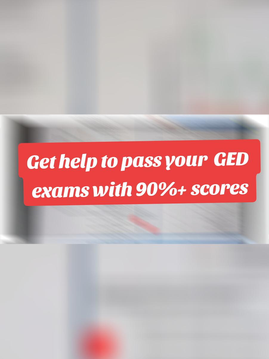 Don't let any single GED exam hold you.  We have actual exams Q&As in all subjects and can do the exams for you.  Just Dm.  #ged2025 #ged #gedexam #gedtips #gedmath 