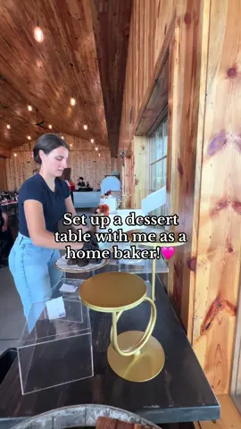 Dessert table set up!🩷 #fyp #homebakery #baker 
