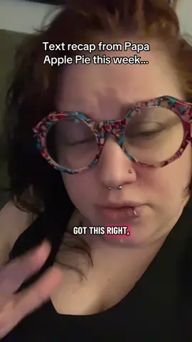 I now have things to think about! #papaapplepie #withkatelyn 