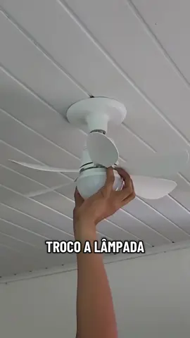 🍃 Ventilador de Teto com Lâmpada Led, super silencioso, 6 hélices🍃 #fyp #casa #tecnologia #verão #calor 