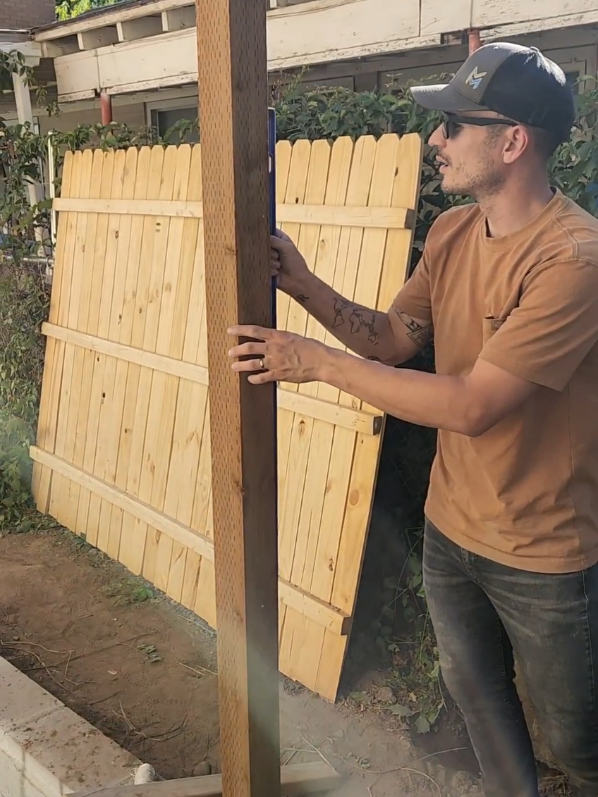 Time to get this fence back up! Starting with the footers. #yard #remodel #DIY 